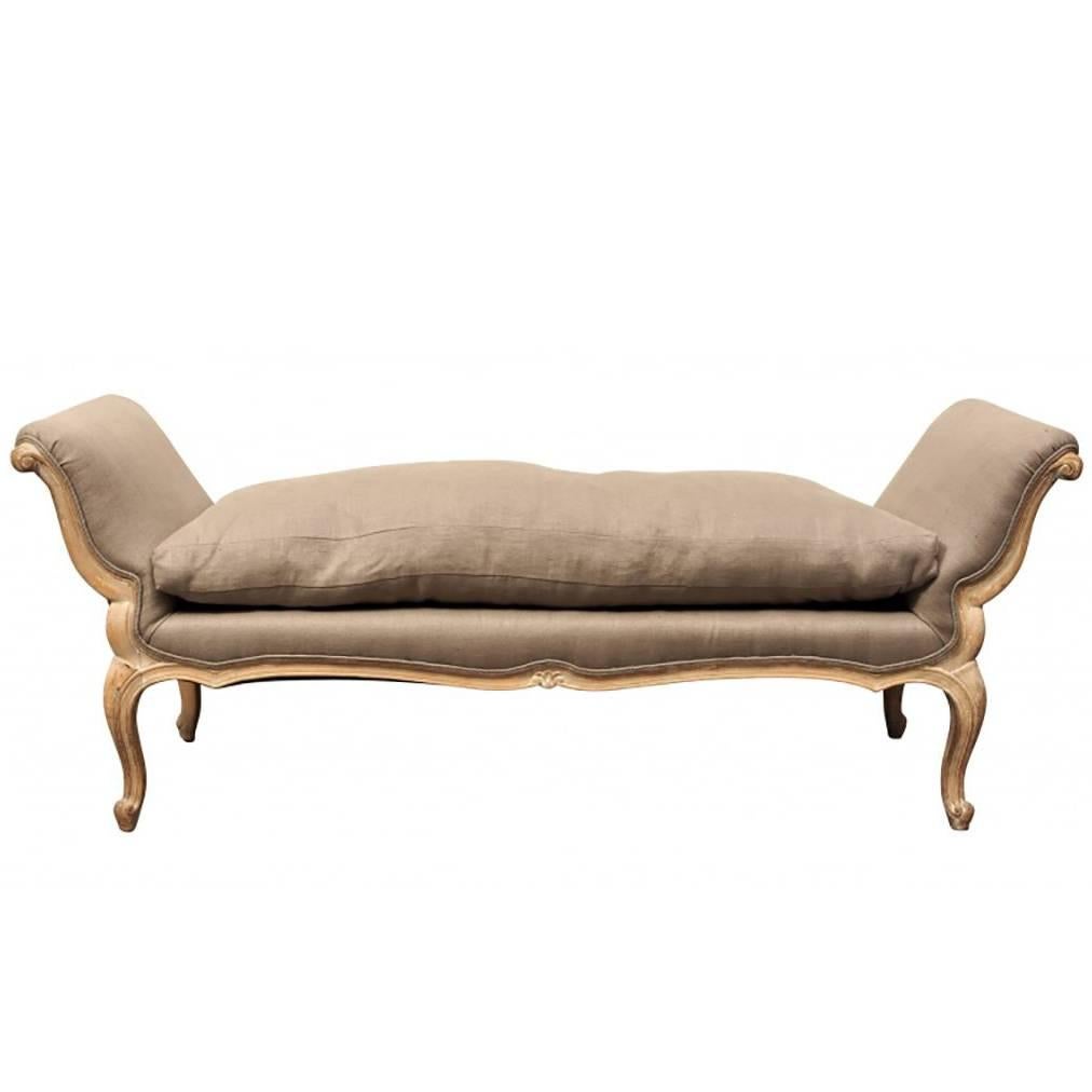 Country French Upholstered Bench