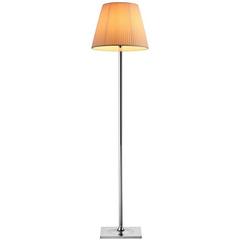 Chrome & Plisse Ktribe F2 Floor Lamp by Philippe Starck for Flos, Italy