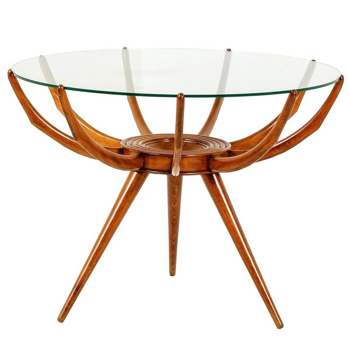 "Ragno" Side Table by Carlo de Carli, Italy, 1950s