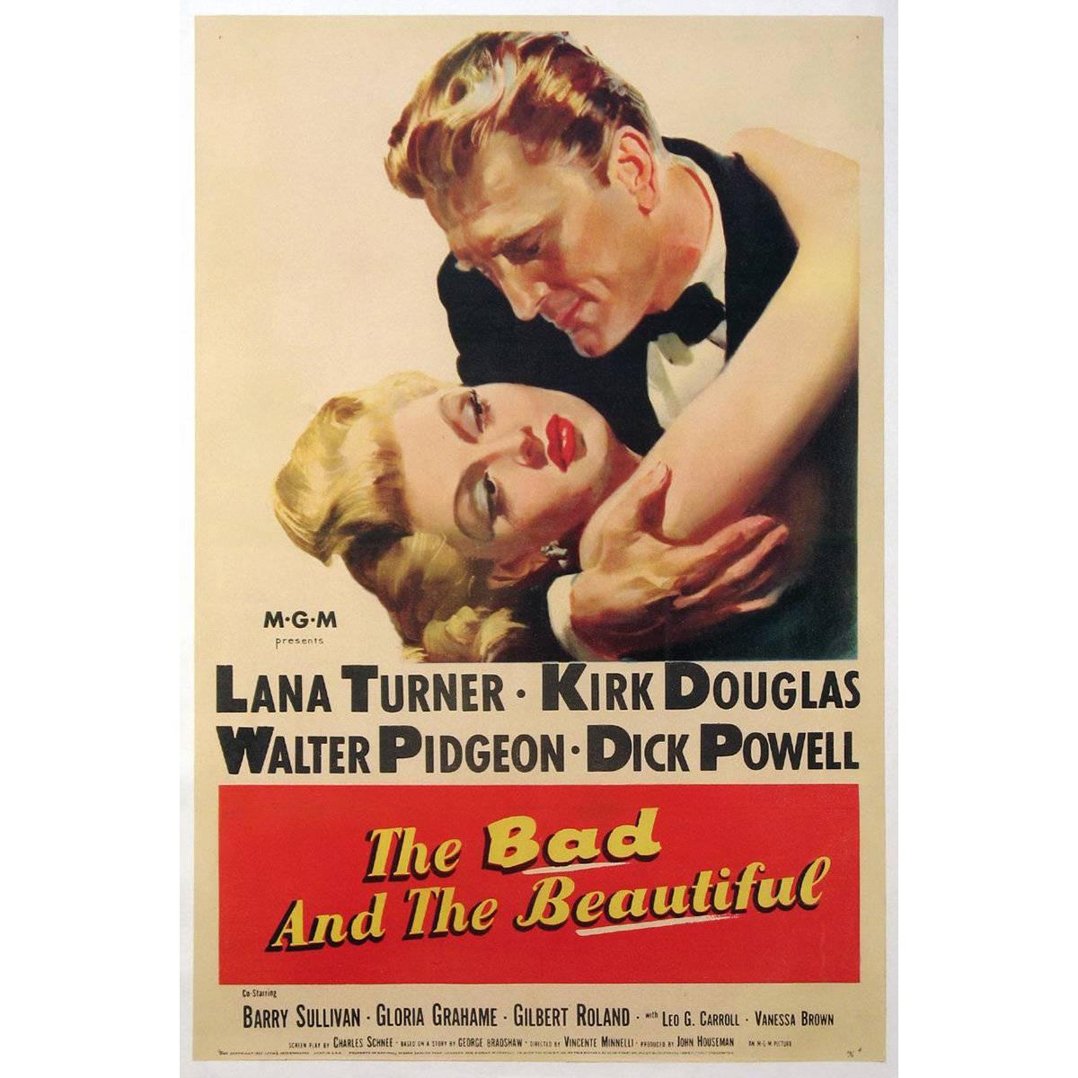 "The Bad And The Beautiful" Film Poster, 1952