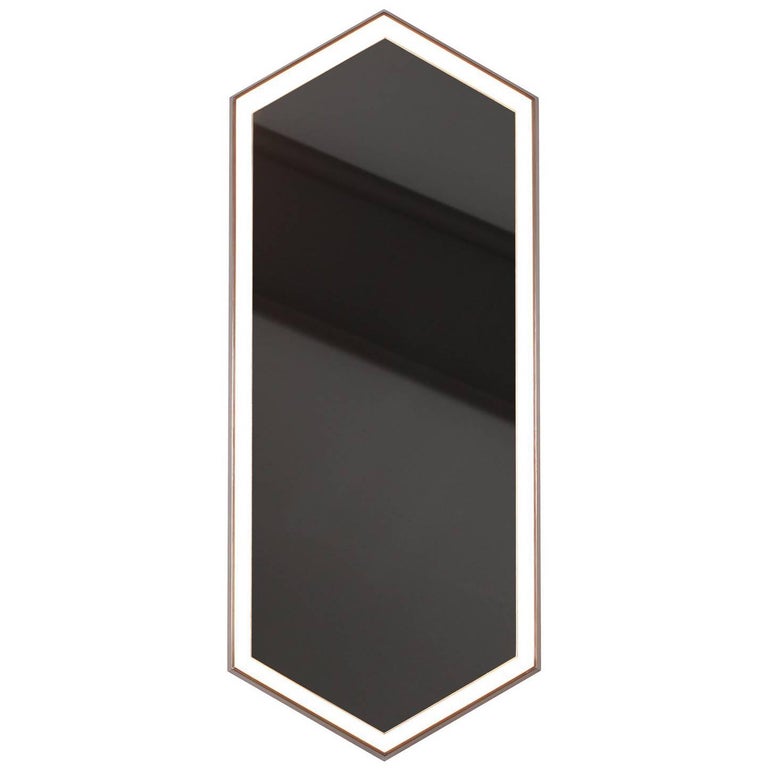 Kruos Mirror Mx46 Black Hexagonal Edge Lit Vanity Powder Room Or Kruos Mirror Mx46 Black Hexagonal Edge Lit Vanity Powder Room Or Makeup For