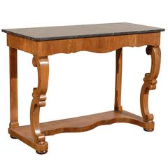 19th Century Charles X Console with Black Marble Top, circa 1825 1