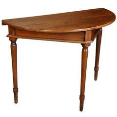 Spanish 19th Century Demilune Console