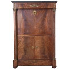 French 19th Century Empire Mahogany Secrétaire à Abattant