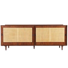 Finn Juhl Walnut and Cane Credenza for Baker