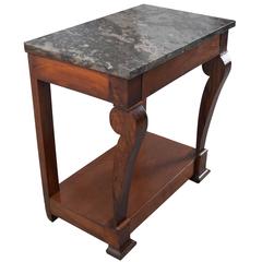 French Late 19th Century Transitional Marble Top Console