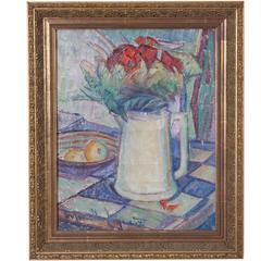 Framed 19th Century French Oil Painting 2