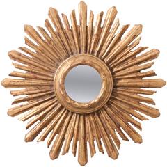 French 19th Century Sunburst Mirror