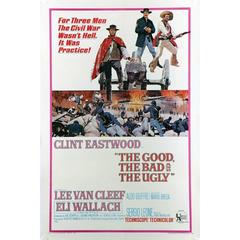 Vintage "The Good, The Bad and The Ugly" Film Poster, 1966