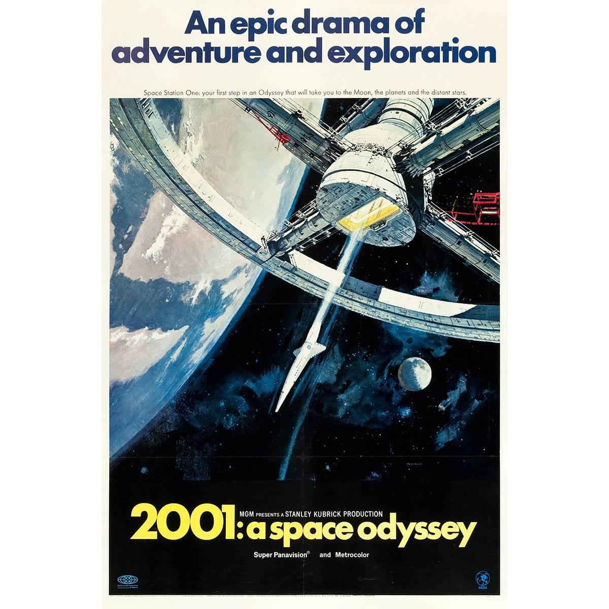 "2001: A Space Odyssey" Film Poster, 1968 For Sale