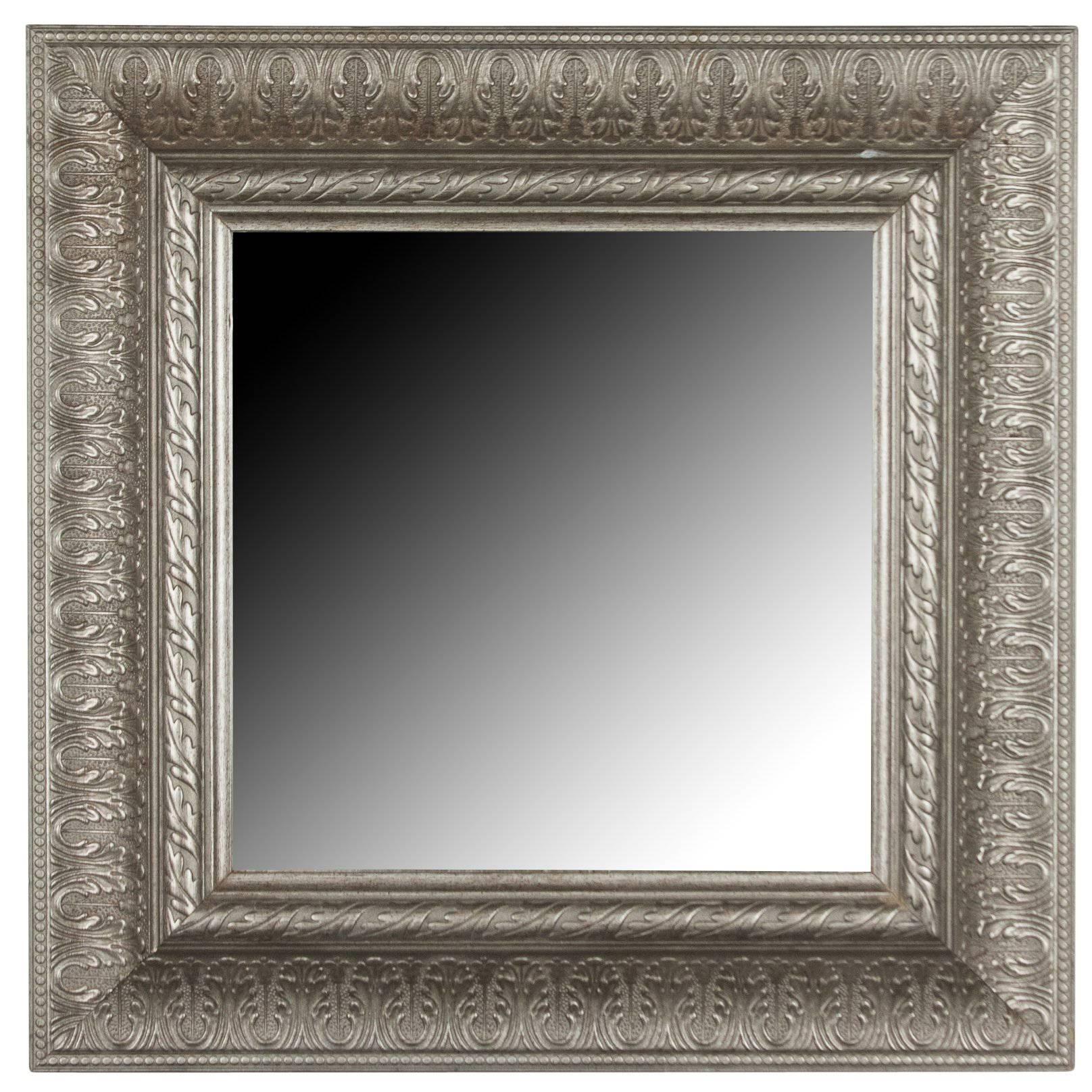 Square Metal Frame Mirror For Sale