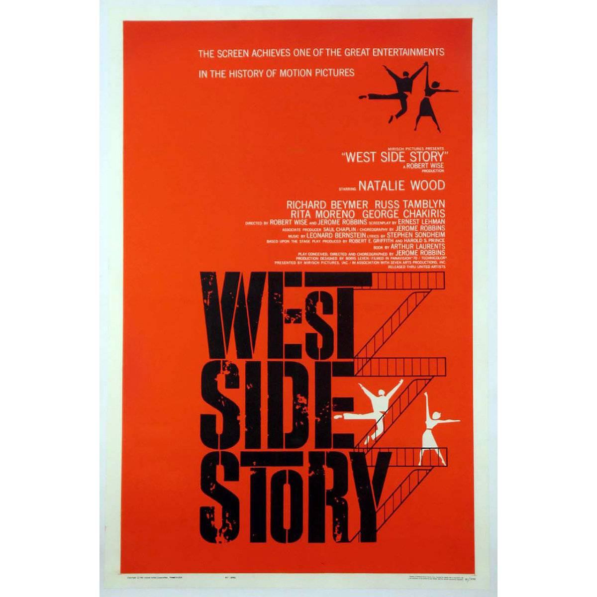 "West Side Story" Film Poster, 1961 For Sale