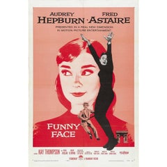 Vintage "Funny Face" Film Poster, 1957