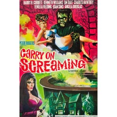 Vintage "Carry On Screaming" Film Poster, 1966