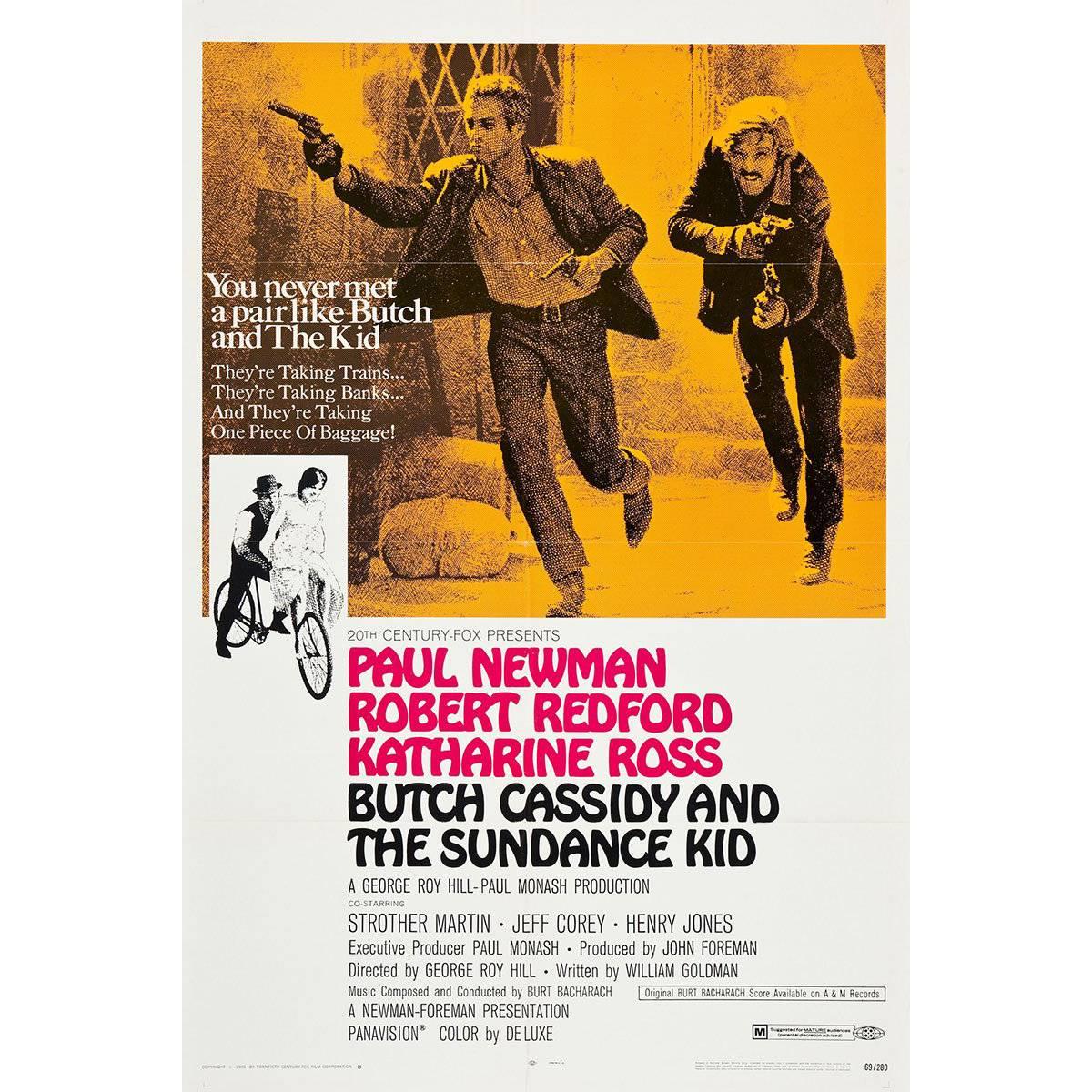 "Butch Cassidy and the Sundance Kid", Film Poster, 1969 For Sale