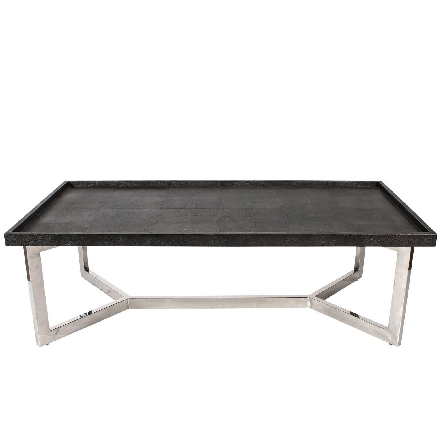 Faux Shagreen Coffee Table