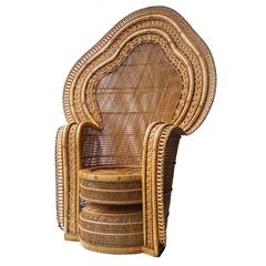 Armchair French of Natural Fiber by Hand