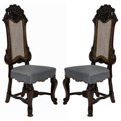 Pair of Fine George Trollope & Sons Hall Chairs 7