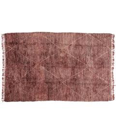 21st Century Dusky Pink Moroccan Beni Ouarain Rug