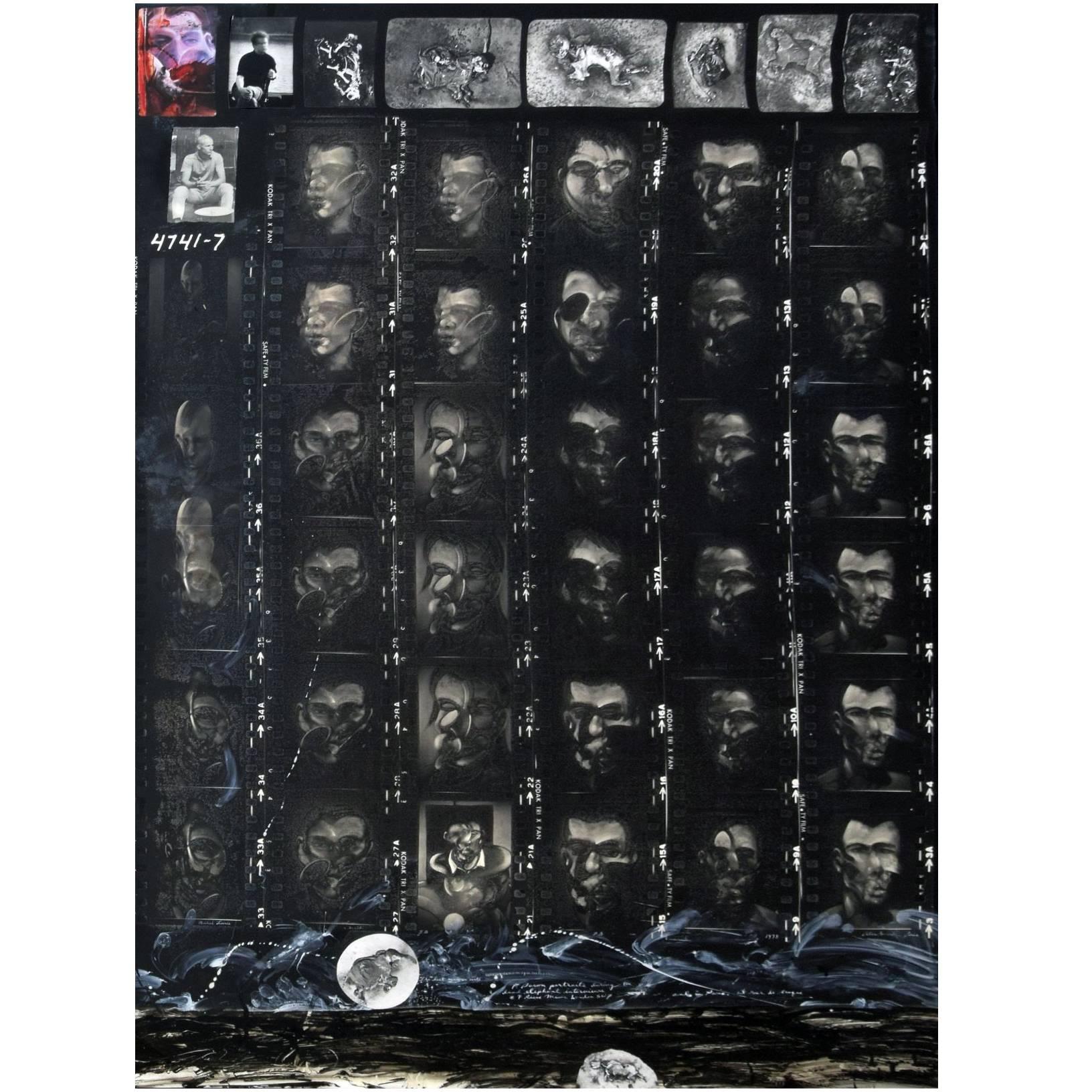 Massive Peter Beard "Portraits London" Photomontage For Sale