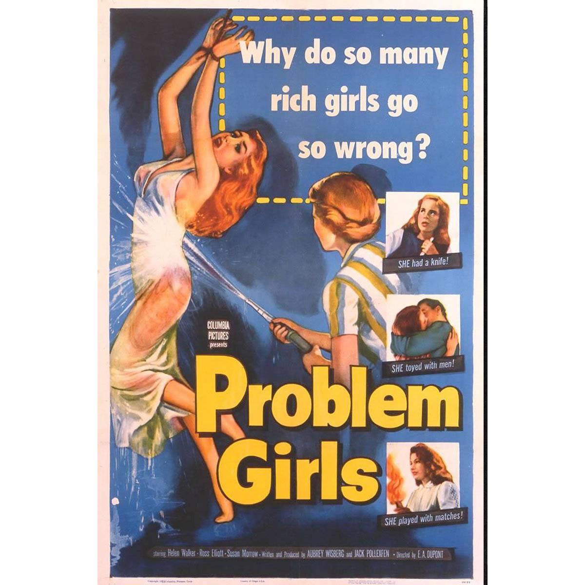 "Problem Girls" Film Poster, 1953 For Sale