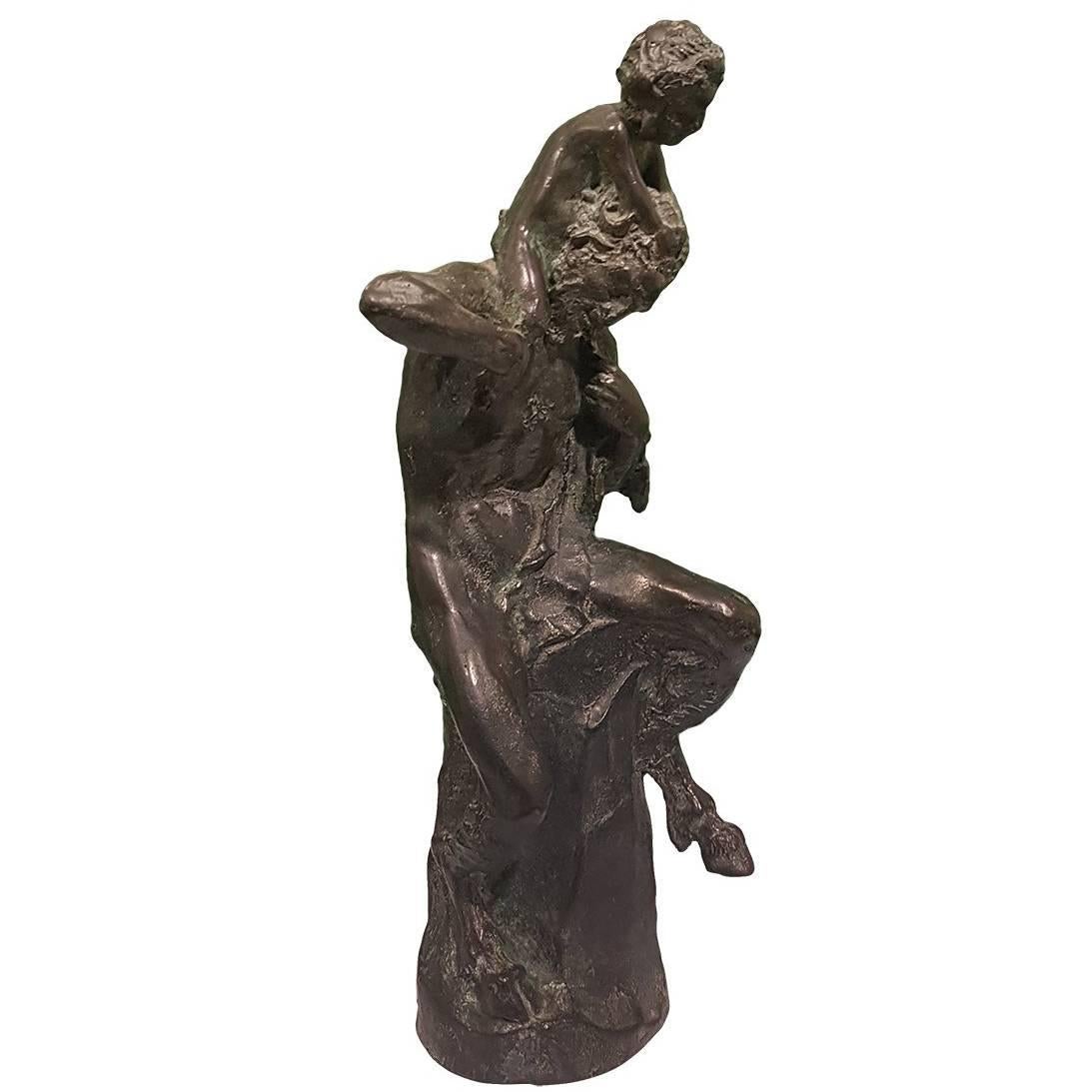 Satyr-Skulptur von Aurelio Mistruzzi, Italien, 1930 im Angebot