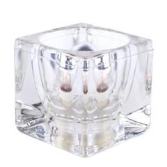 Pair of 1970s Peill and Putzler Glass Cubic Lamps