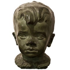 Child Bust by Carlo Pisi, Italy, 1930s