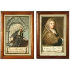 Set 18 Italian Engraved Portraits of Artists & Scholars by Carlo Lasinio, c1795