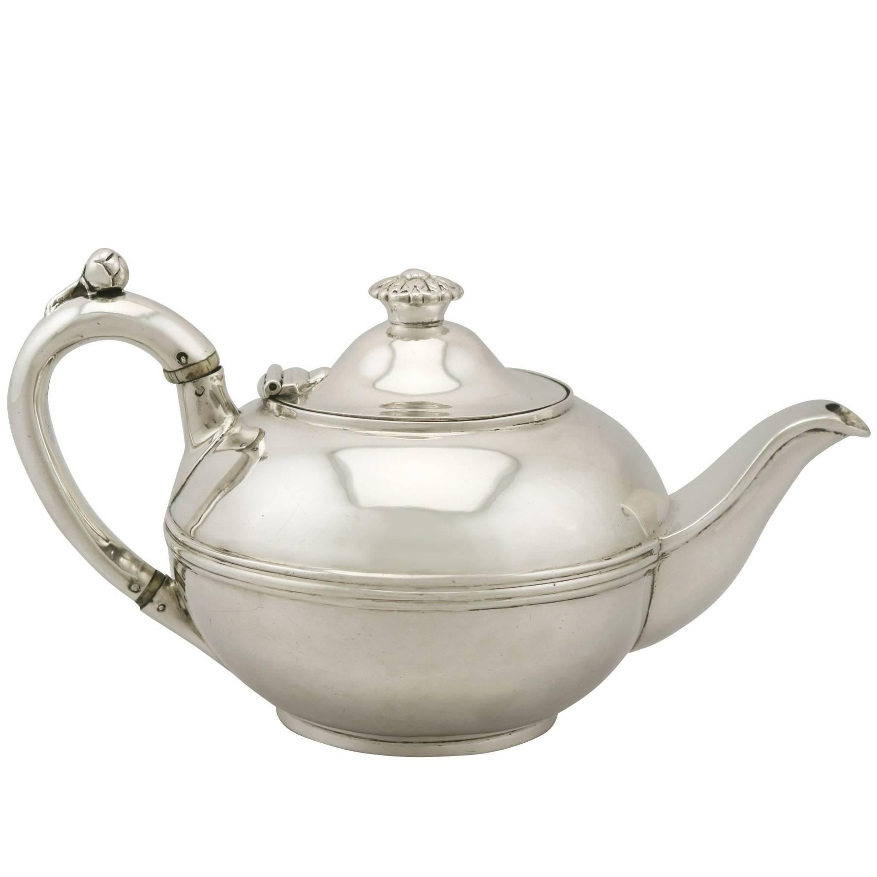 Antique George IV Sterling Silver Teapot by Paul Storr
