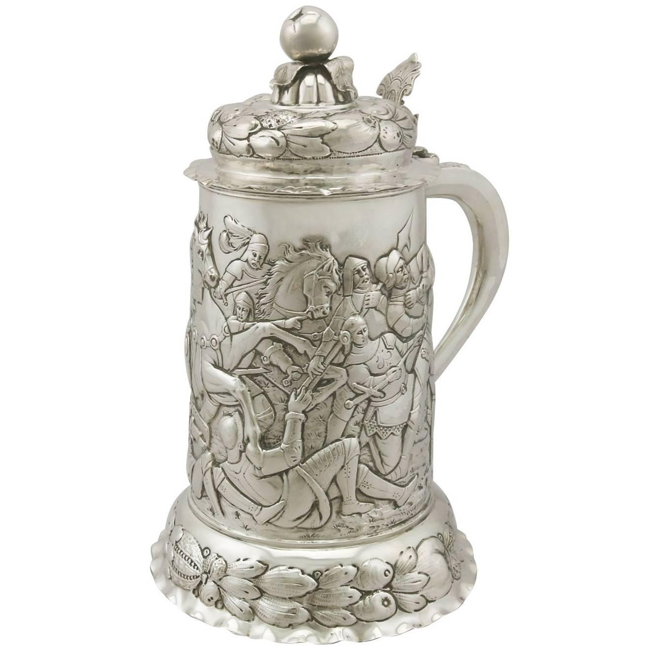 Antique German Silver Tankard