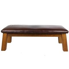 1960s Leather Gym Bench