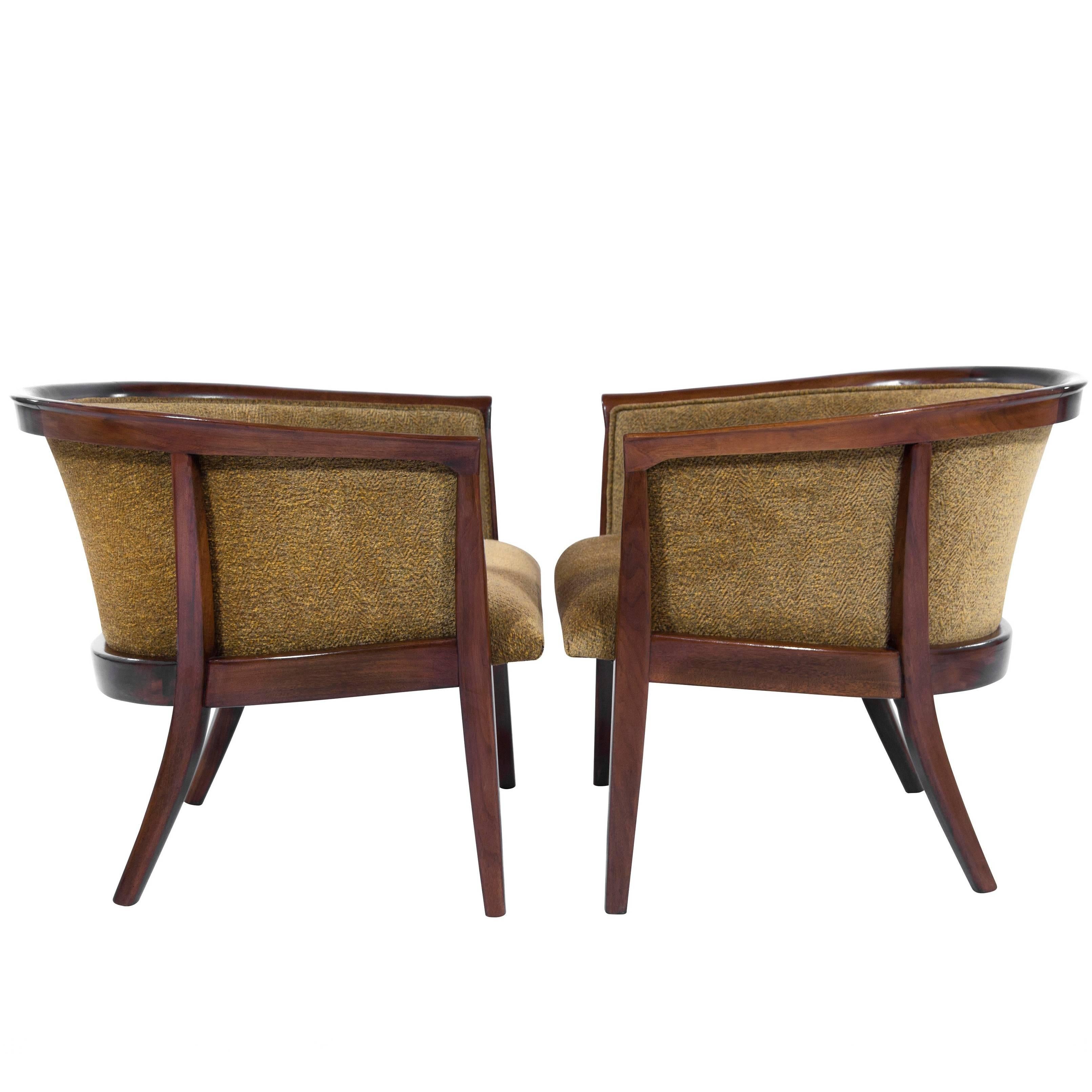 Walnut Frame Lounge Chairs by Milo Baughman for Thayer Coggin