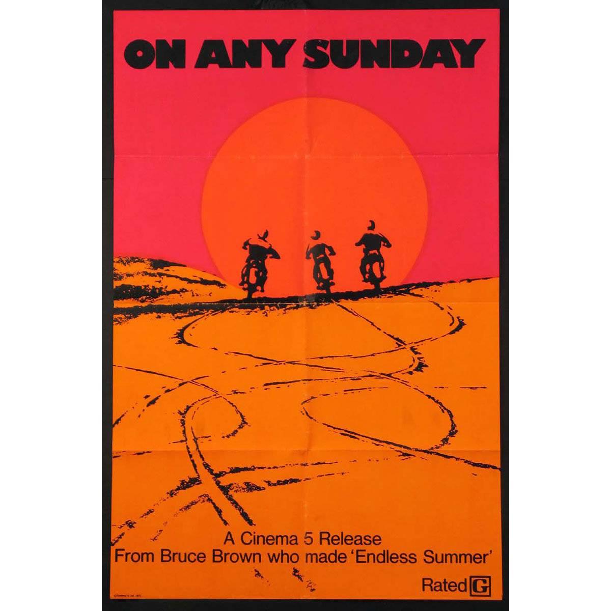 Filmplakat ""On Any Sunday" von 1971 im Angebot