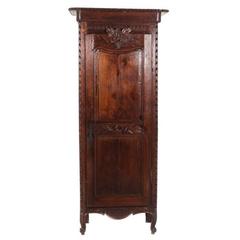 Antique French Single-Door Armoire