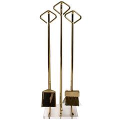 Fontana Arts Vintage Brass Fire Tools