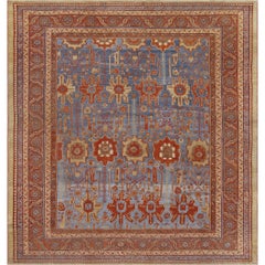 Antique Hand-Woven Late 19th Century Wool Bakhshaish Rug from North West Persia