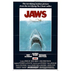 Vintage "Jaws" Film Poster, 1975