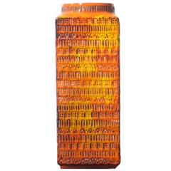 Orange Bay Keramik West Germay Vase, circa 1960