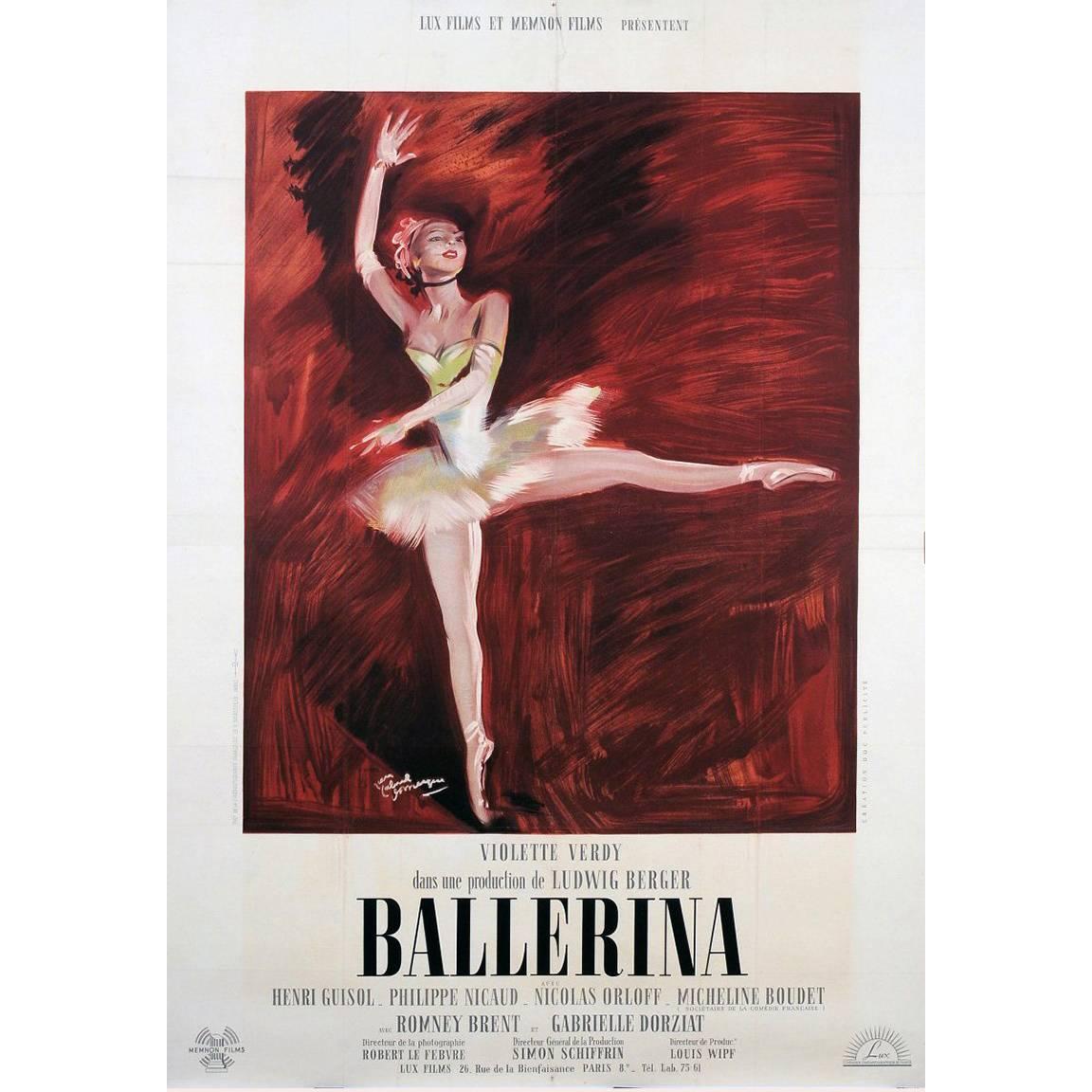 Ballerina" Film Poster, 1950 For Sale at 1stDibs