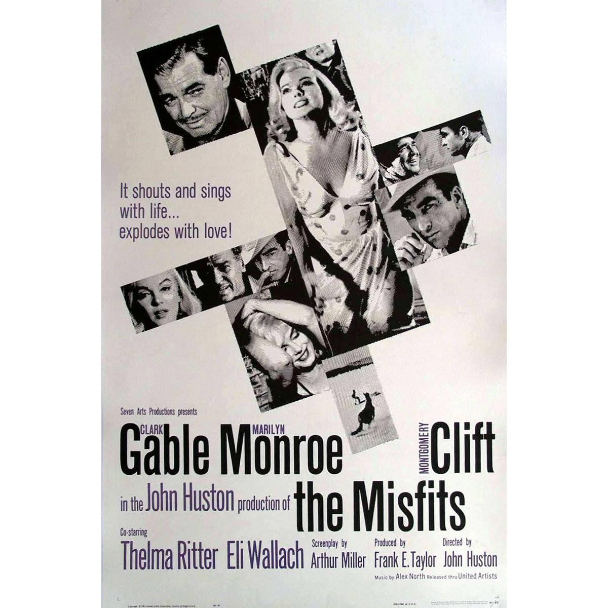 "The Misfits", Poster, 1961 For Sale