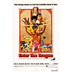 Vintage "Enter The Dragon" Film Poster, 1973