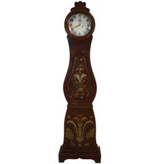 Swedish Painted Mora Clock, Signed and Dated 1924