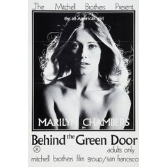 Vintage "Behind the Green Door", Poster, 1972