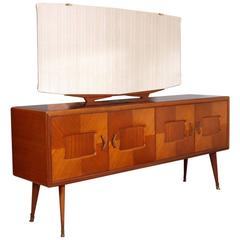 Italian Mid-Century Sideboard Credenza Paolo Buffa Manner Walnut and Rosewood 2