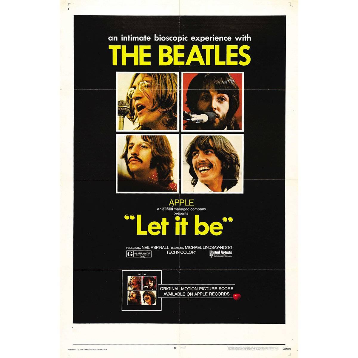 "Let It Be" Film Poster, 1970 For Sale