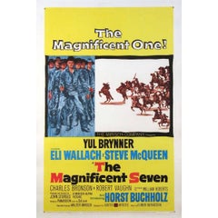 Vintage "The Magnificent Seven" Film Poster, 1960