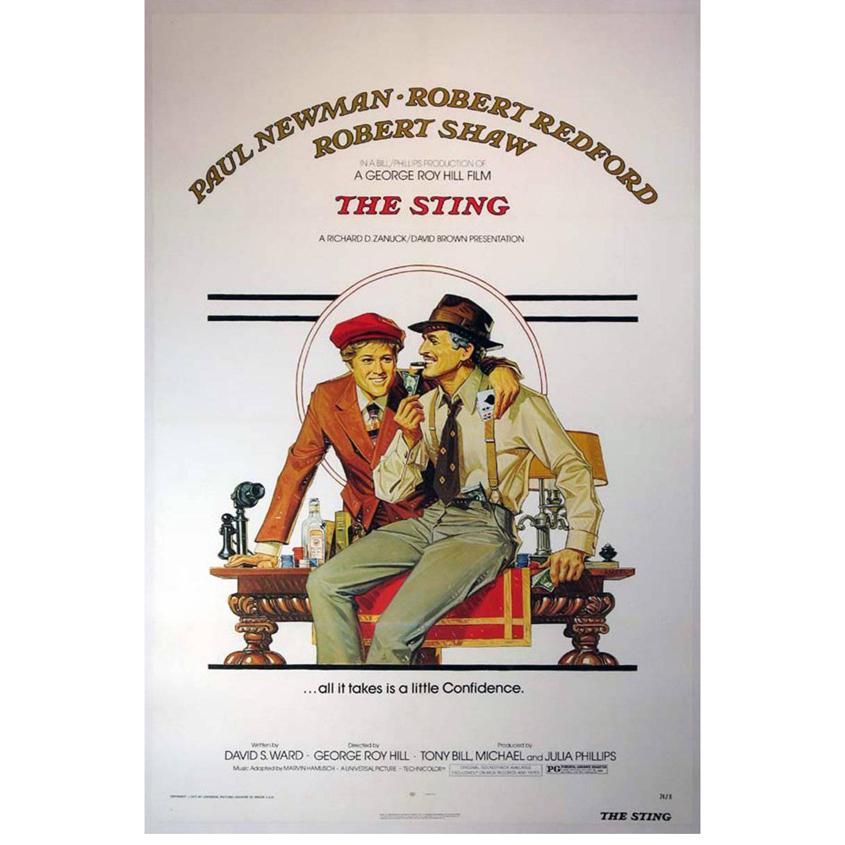 "The Sting" Film Poster, 1973 For Sale