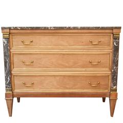 Vintage Louis XVI Style Bleached Commode