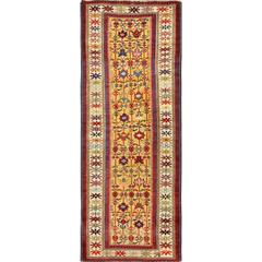 Antique Tribal Kuba Caucasian Rug Runner